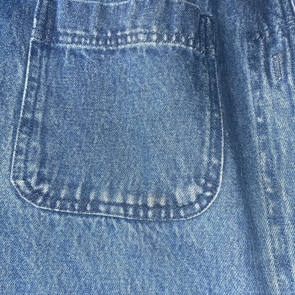 Vintage Denim Jean Boundary Waters Chore Jacket. Barn Coat. Plaid Lined. XL - Picture 5 of 6